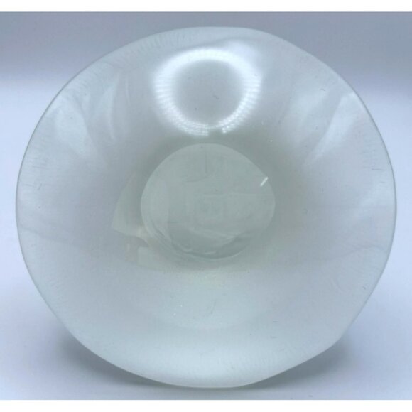 3 Viking Glass Mushrooms Persimmon Orange Amber Frosted Vintage MCM 60s 70s RARE - Picture 11 of 11